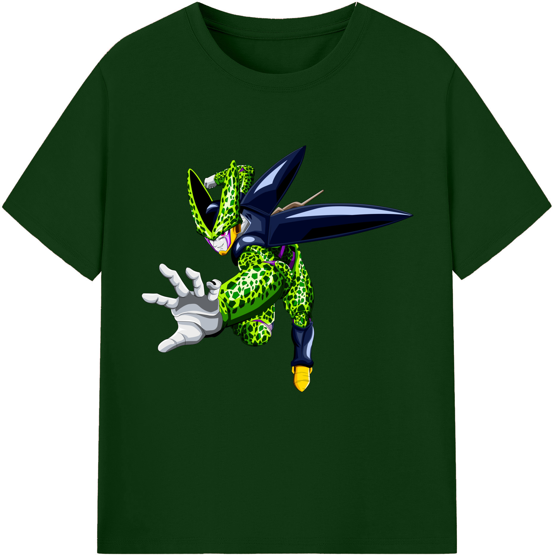 （画像用） ドラゴンボール セル DRAGON BALL Cell 綿100％半袖Tシャツ（フロントプリント）